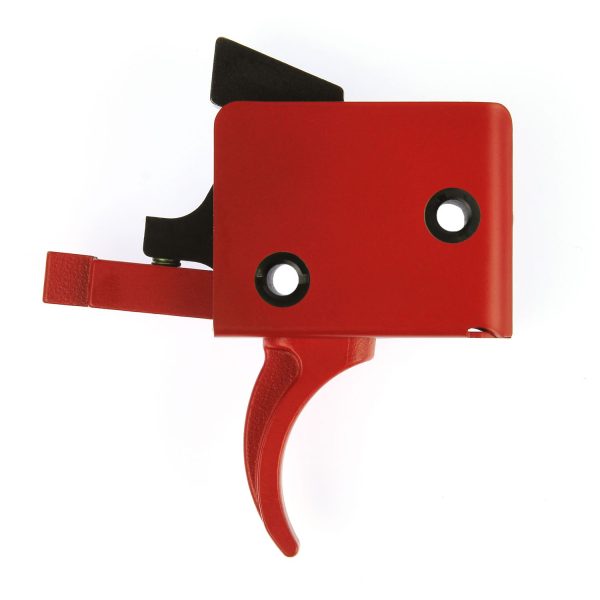 AR15/AR10 Single Stage Trigger - Curved, Small Pin, 3.5lb pull - Red