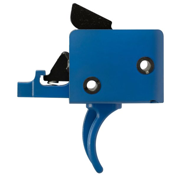 CMC AR15/AR10 Trigger Group Two Stage, Small Pin, Curved, 2lb Set - 2lb Release - Blue