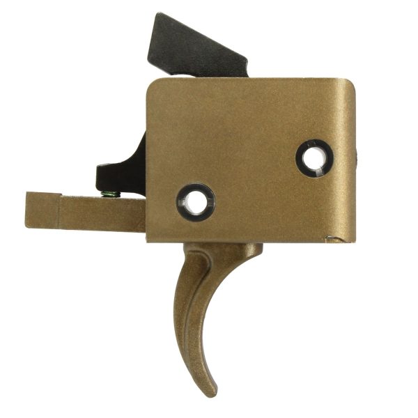 CMC AR15/AR10 Trigger Group Single Stage, Small Pin, Curved, 3.5lb pull - Burnt Bronze