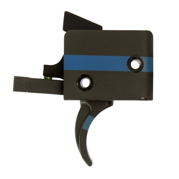 AR15/AR10 Single Stage Trigger - Curved, Small Pin, 3.5lb pull - Blue Line