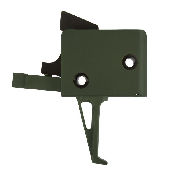 AR15/AR10 Single Stage Trigger - Flat, Small Pin, 3.5lb pull - Olive Drab Green