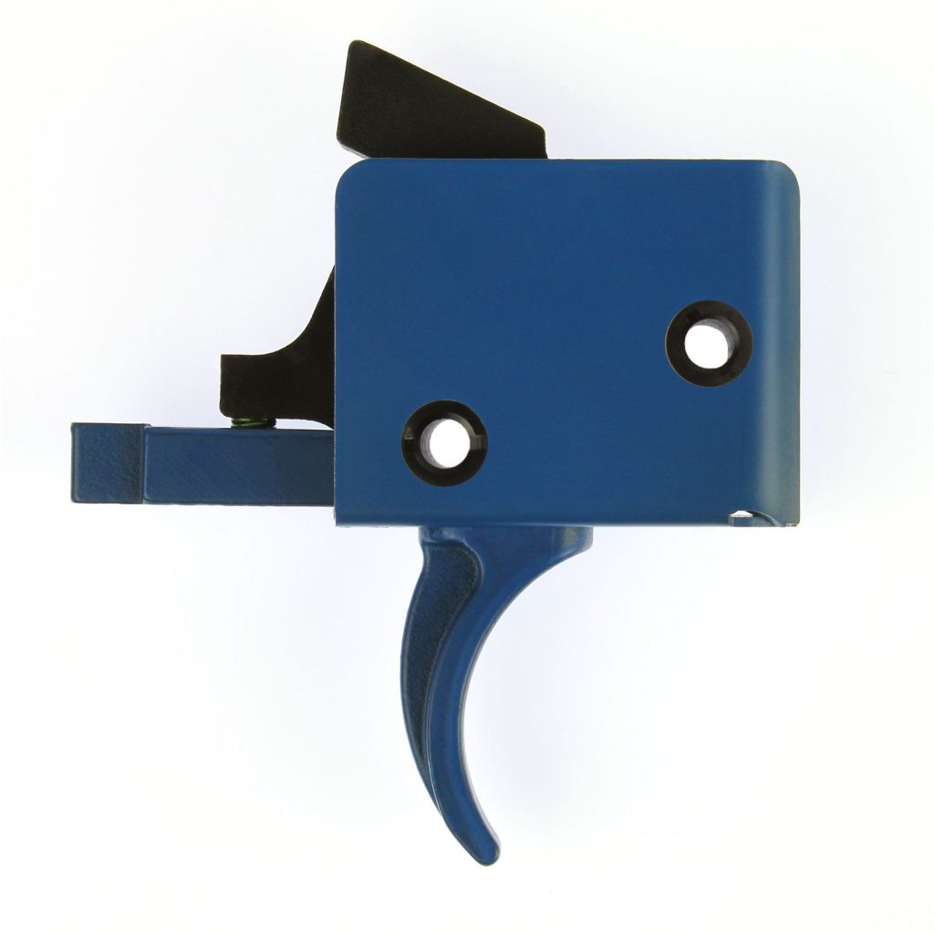 CMC AR15/AR10 Trigger Group Single Stage, Small Pin, Curved, 3.5lb pull - Blue