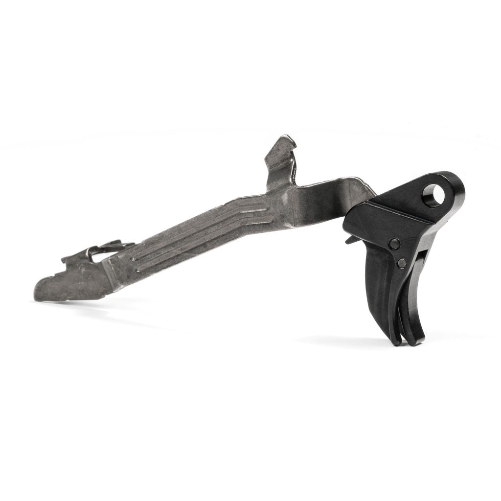Bicycle brake lever and trigger shifter lying on a white background