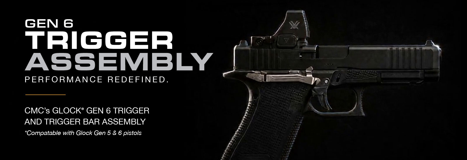CMC Gen 6 Trigger Assembly for Glock Gen 6 pistols