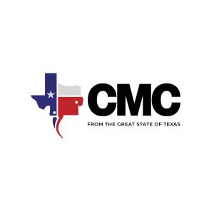 LMC logo with a stylized Texas outline in blue and red, plus the bold black letters LMC and the slogan 'From the Great State of Texas'.